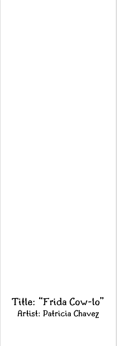 "Frida Cow-lo" Bookmark